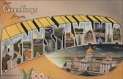 Greetings from Pennsylvania Postcard Postcard Postcard