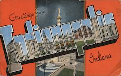 Greetings from Indianapolis Postcard