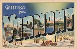 Greetings from Vermont Postcard