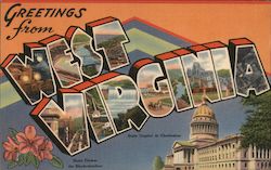 Greetings from West Virginia Postcard