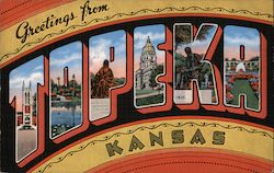 Greetings from Topeka Postcard