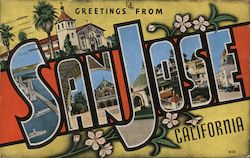 Greetings from San Jose Postcard