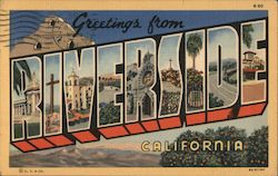 Greetings from Riverside Postcard