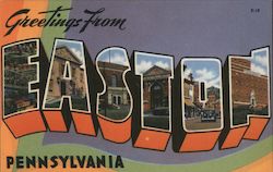 Greetings from Easton Postcard