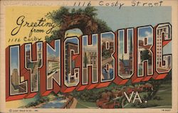 Greetings from Lynchburg Postcard