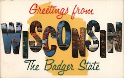 Greetings from Wisconsin Postcard
