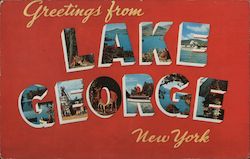 Greetings from Lake George Postcard