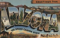 Greetings from Arizona Postcard Postcard Postcard