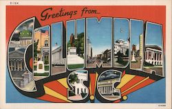 Greetings from Columbia Postcard