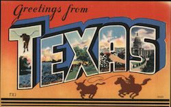 Greetings from Texas Postcard
