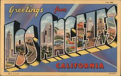 Greetings from Los Angeles Postcard