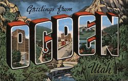 Greetings from Ogden Postcard