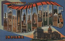 Greetings from Indianapolis Postcard