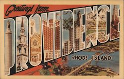 Greetings from Provience Postcard