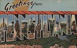 Greetings from Pennsylvania Postcard