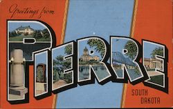 Greetings from Pierre Postcard