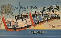 Greetings from Palm Beach Postcard