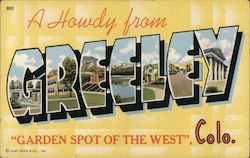 Greetings from Greeley Postcard