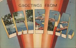 Greetings from Erie Postcard