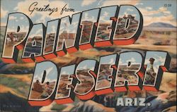 Greetings from Painted Desert Postcard
