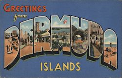 Greetings from Bermuda Islands Postcard Postcard Postcard