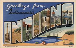 Greetings from Indianapolis Postcard