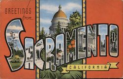 Greetings from Sacramento Postcard