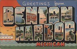 Greetings from Benton Harbor Postcard