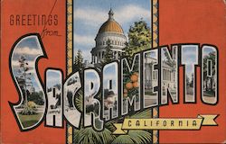 Greetings from Sacramento Postcard