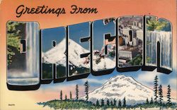 Greetings from Oregon Postcard Postcard Postcard