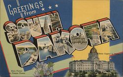Greetings from South Dakota Postcard