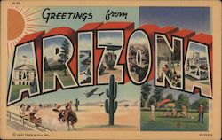 Greetings from Arizona Postcard