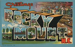 Greetings from Rocky Mount North Carolina Postcard Postcard Postcard