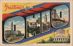 Greetings from Ohio Postcard