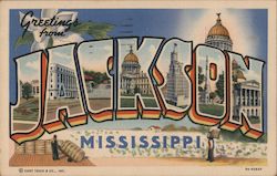 Greetings from Jackson Postcard