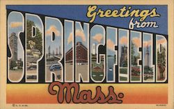 Greetings from Springfield Postcard