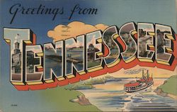 Greetings from Tennessee Postcard Postcard Postcard