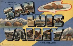 Greetings from San Luis Valley Postcard