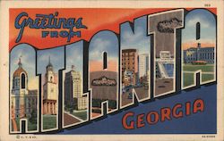 Greetings from Atlanta Postcard