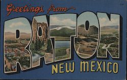 Greetings from Raton Postcard