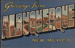 Greetings from Albuquerque Postcard