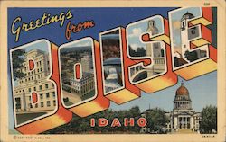 Greetings from Boise Postcard