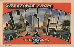 Greetings from Austin Postcard