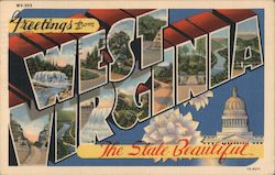 Greetings from West Virginia Postcard