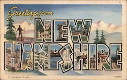 Greetings from New Hampshire Postcard
