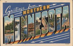 Greetings from Northern Minnesota Postcard