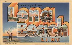 Greetings from Long Beach Postcard