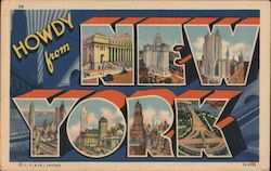 Greetings from New York Postcard