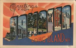 Greetings from Jamaica Long Island Postcard