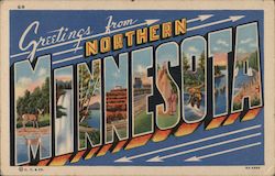 Greetings from Minesota Postcard